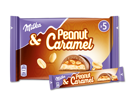 Milka & Peanut Caramel 185g