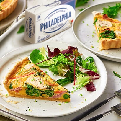 HAM AND PHILADELPHIA QUICHE