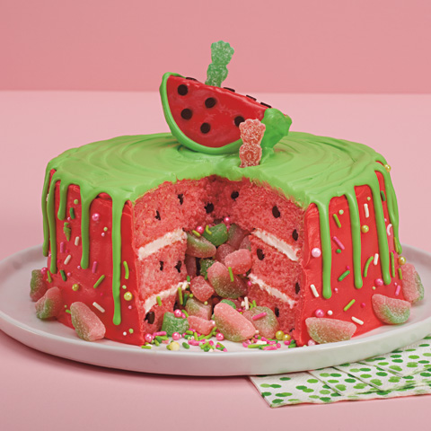 SOUR PATCH KIDS Watermelon Surprise Party Cake