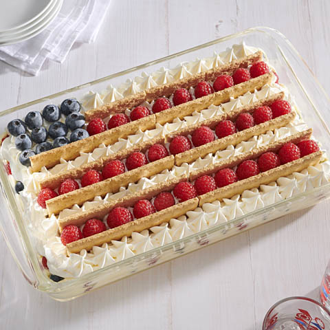 All-American Summer Berries Icebox Cake