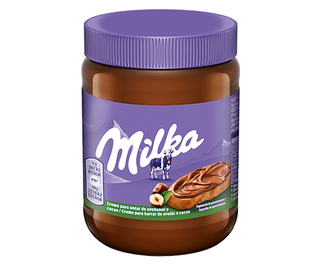 Crema Al Cacao Con Avellanas Milka 600G