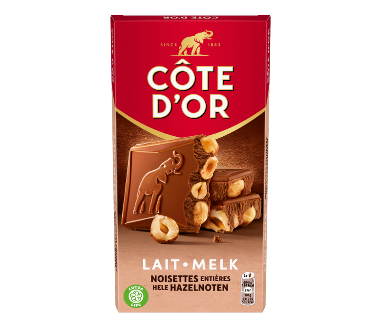 BLOC Lait Noisettes Entières