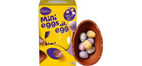 Cadbury chocolate Easter Egg with Mini Eggs, 95g
