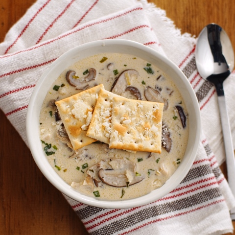 Creamy Mixed Fresh Mushroom Soup