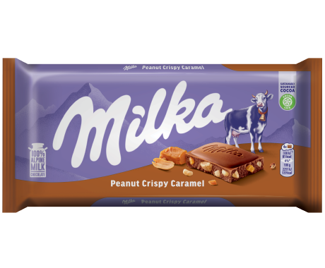 Milka Peanut Crispy Caramel 90G