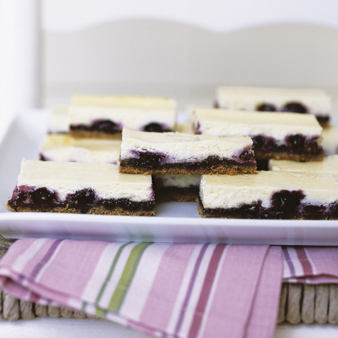 Barres de gâteau au fromage aux bleuets P’TITE ABEILLE