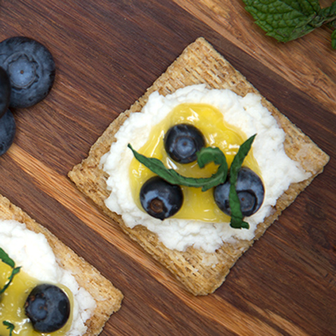 Blueberry Lemon Curd TRISCUIT Toppers