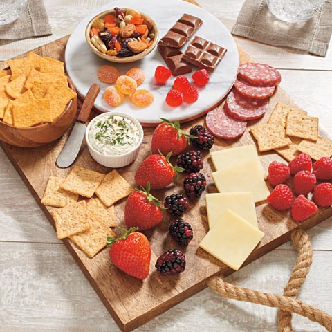 Plateau de grignotines pour soirée en amoureux