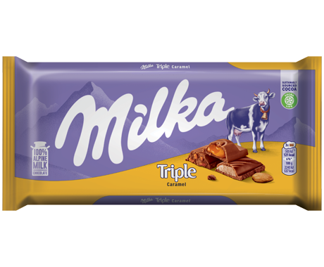 Milka Triple Caramel 90G