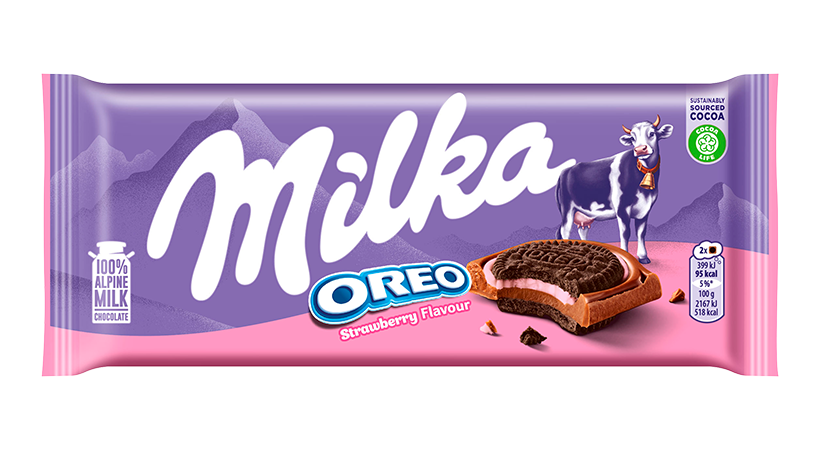 Milka Oreo Strawberry Sandwich 92g
