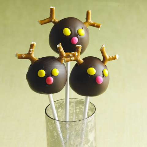 Boules de biscuits PIRATE « petits rennes » sur bâtonnet