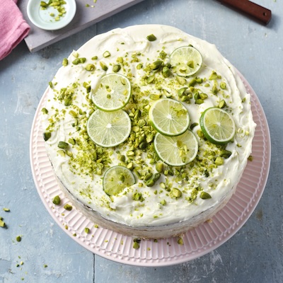 Cheesecake mit Limette und Pistazie