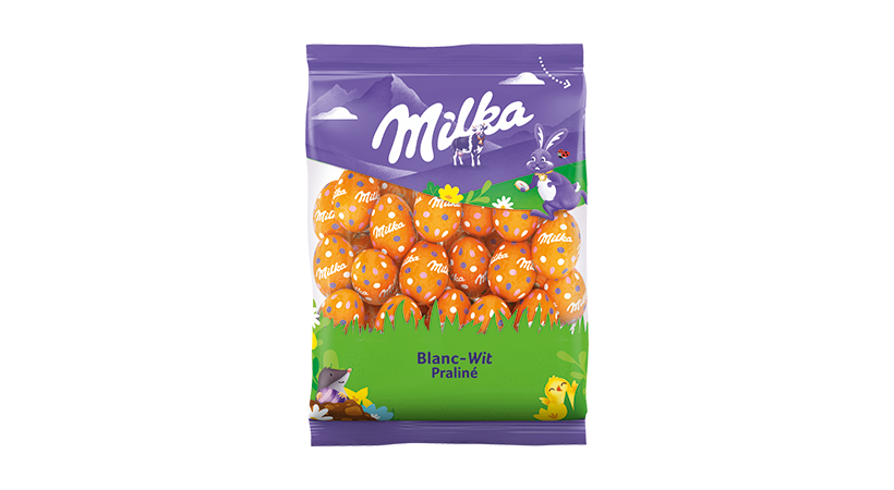 Milka Petits Oeufs De Pāques Blanc Praliné 350g