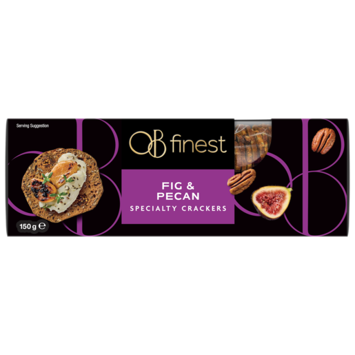 OB Finest Specialty Crackers Fig & Pecan 150g