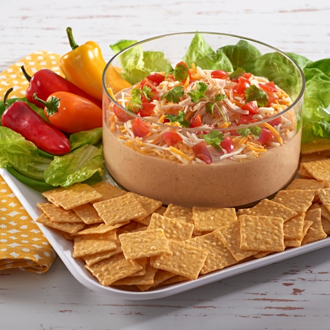 Cheesy Chicken Taco Dip 