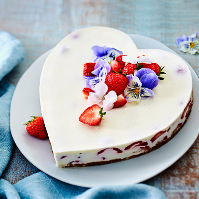 Herz-Torte Flower-Power