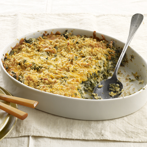 Épinards crémeux et garnis avec RITZ