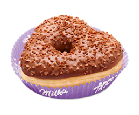 Milka Heart Donut