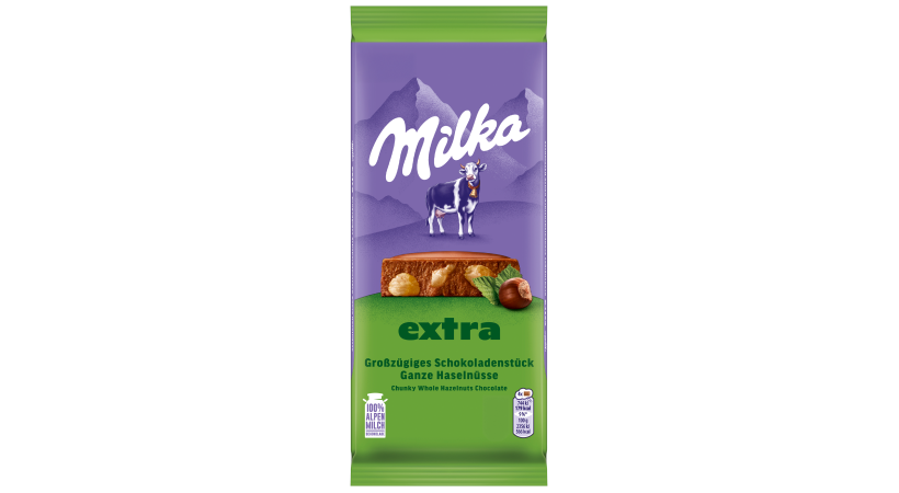 Milka Extra Ganze Haselnüsse 190g