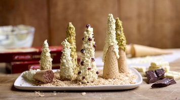 Sapins de Noël en cornets