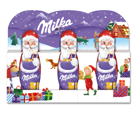 Milka Weihnachtsmann Alpenmilch 3x15g