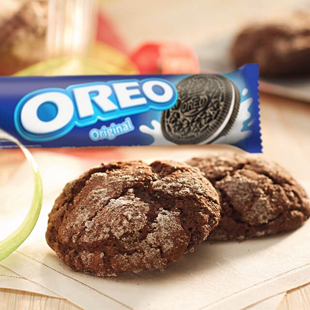 Oreo Crinkle Cookies