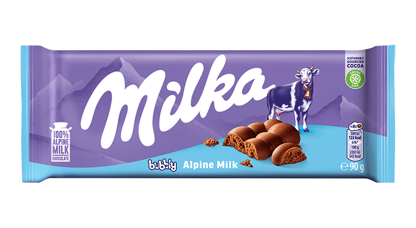 Milka Bubbly Latte 90g