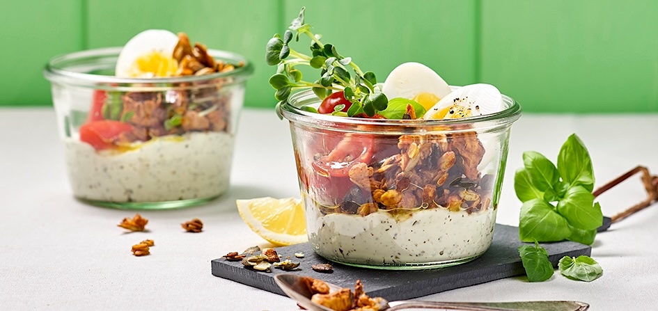 MondelezFoodservice | Philadelphia mit Granola, Tomate und Ei