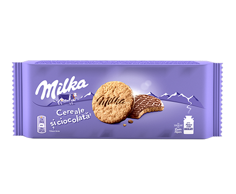 Milka Choco Grains 126G/ Milka Biscuiți Cereale Și Ciocolată 126G