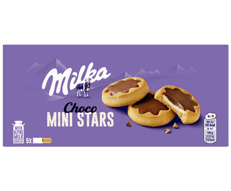 Milka Biscuits Choco Mini Stars 185g