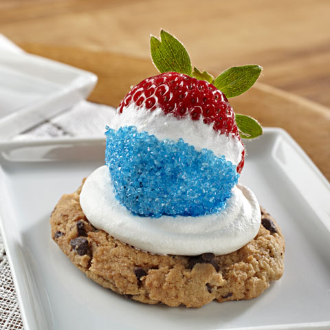 Patriotic Strawberry Cookie Bites