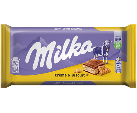 Milka Cream & Biscuit 100G