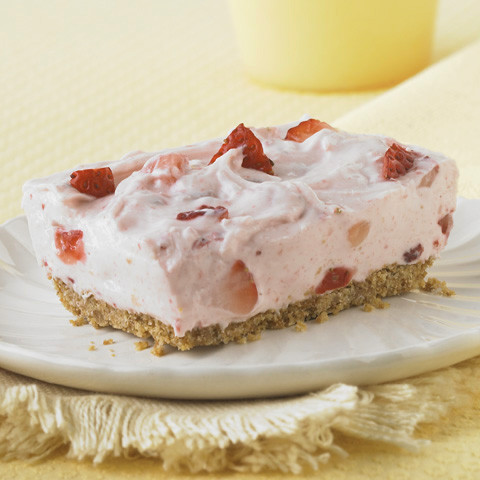 Strawberry Fields No-Bake Cheesecake