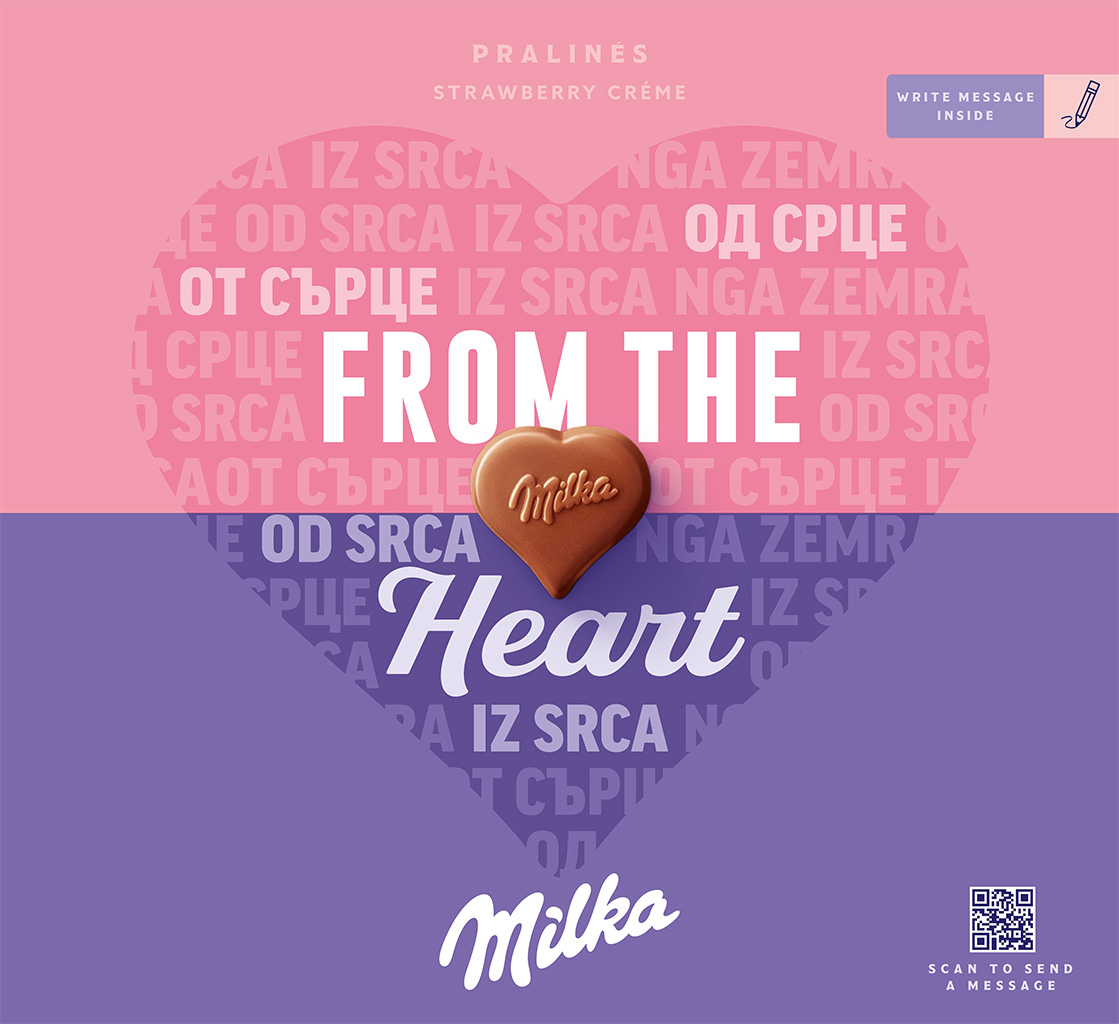 Milka I love Milka Strawberry Creme 110g