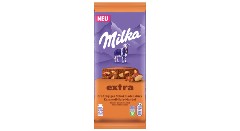 Milka Extra Karamell-Salz-Mandel 190g