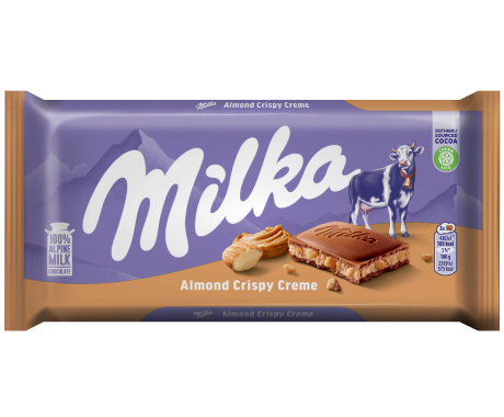 Milka Almond Crispy Creme 90G