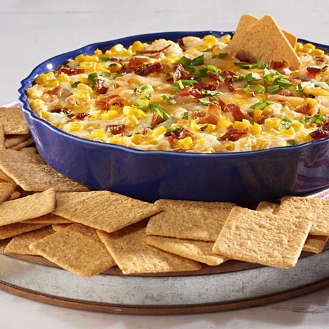 Cheesy Summer Grilled Corn Dip