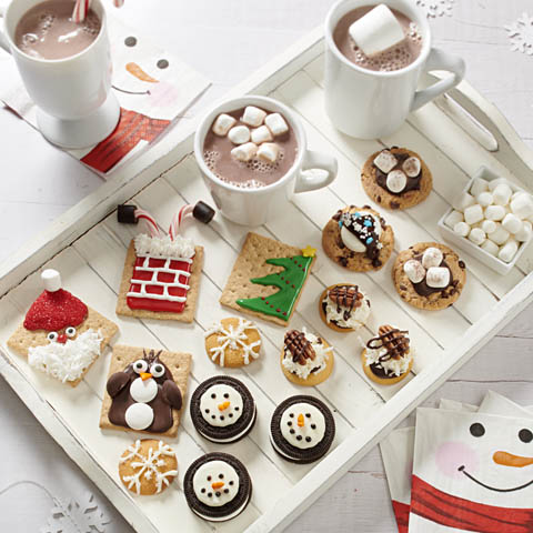 Holiday Hot Cocoa and Cookie Board