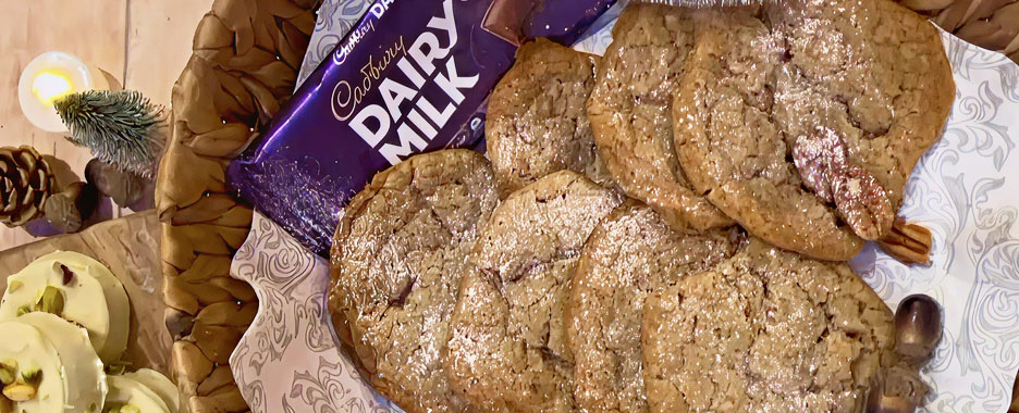 Cadbury Dairy Milk Chocolate Pecan Cookies