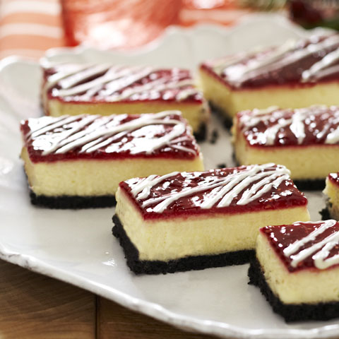 OREO White Chocolate-Raspberry Cheesecake Bars