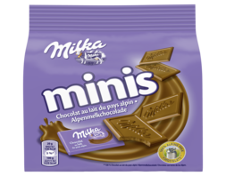 MILKA Minis chocolat fourré au lait sachets individuels 20x10g pas cher 