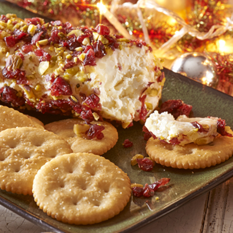 RITZ Cranberry & Pistachio Cheese Log