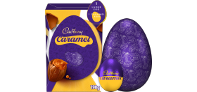 Cadbury Dairy Milk, caramel flavor large chocolate easter egg, 190g