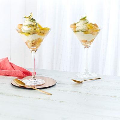 Orangen-Tiramisu mit Matcha