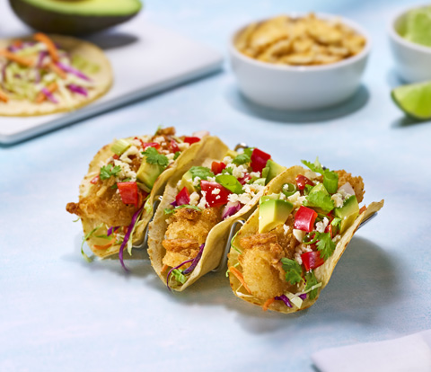 Fish Tacos made with RITZ Crackers