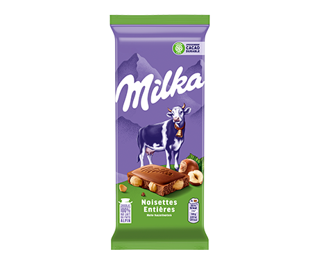 Milka Noisettes Entieres 100G