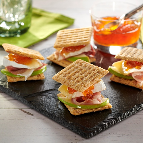 Prosciutto and Brie Savory S’mores