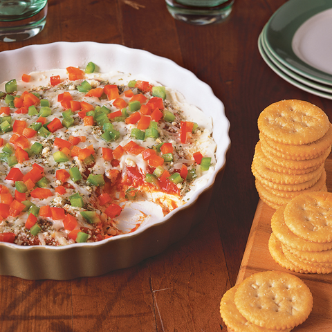 RITZ avec trempette « pizza » au fromage