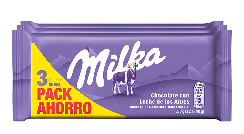 Milka Chocolate con Leche 3x90g