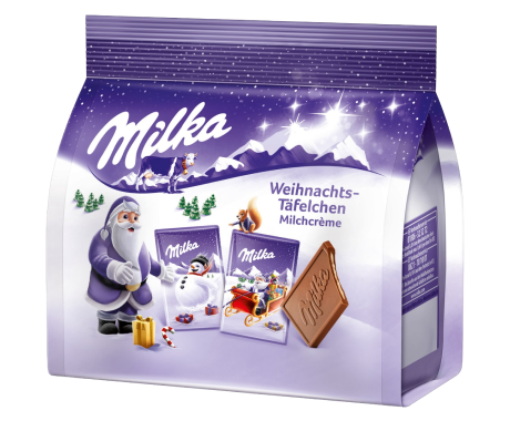 Milka Weihnachts-Täfelchen Milchcrème 150g